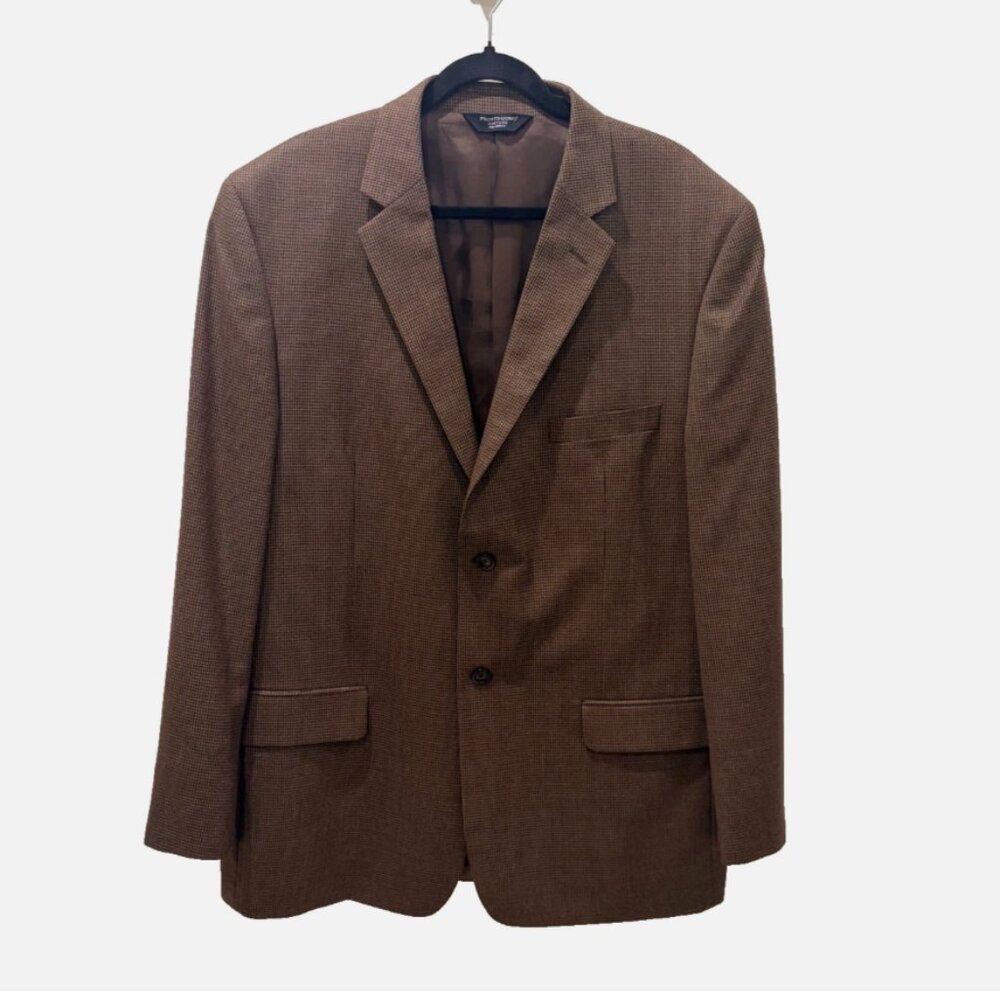 Pronto Uomo Couture Blazer Lessona Italian Super 120’S 100% Wool Men’s 48R